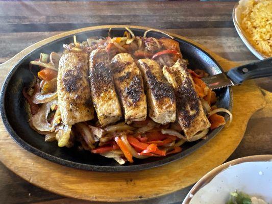Chicken fajitas