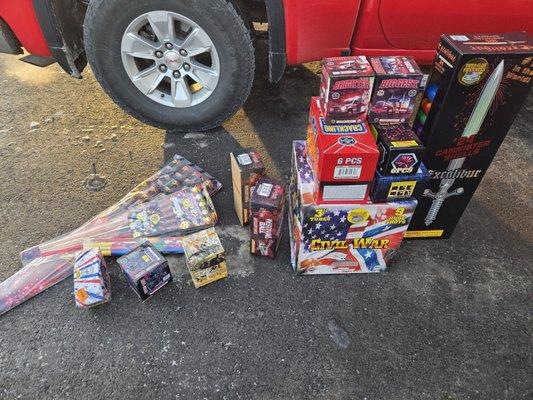 $700 worth of fireworks