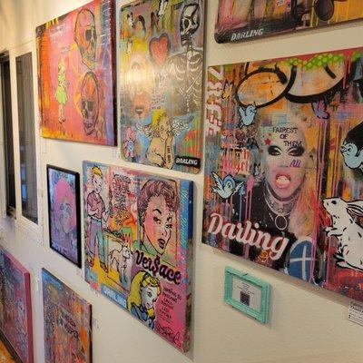 Love the art at Heritage Coffee and Plant House!