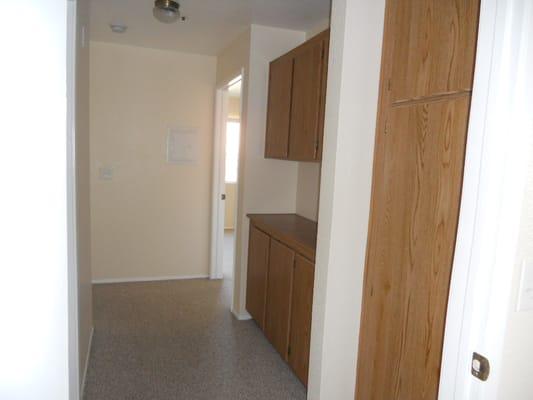 hallway with closet space