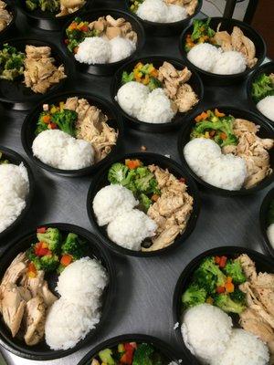 Super Chicken and Jasmine Rice! This is the stape for fitness professionals.