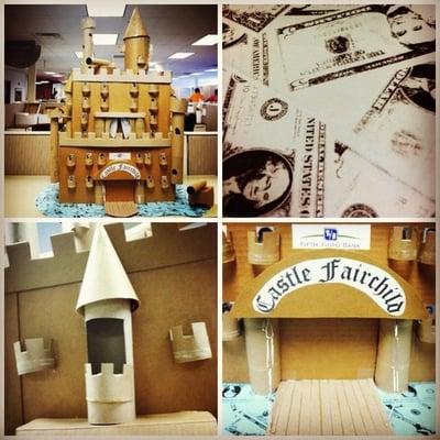 Recyclable art. Our group won!