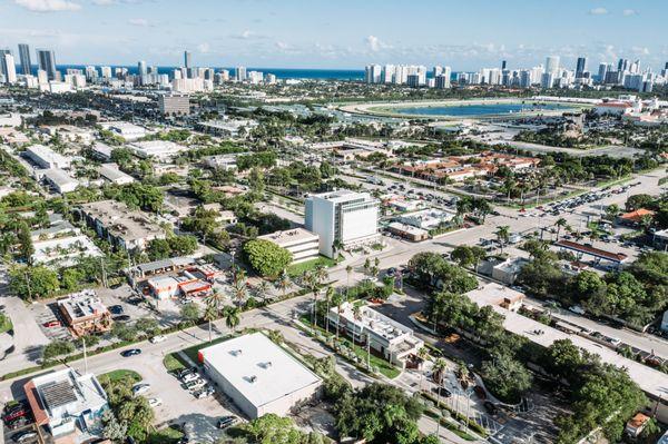 Aerial View of our facility in Hallandale Beach