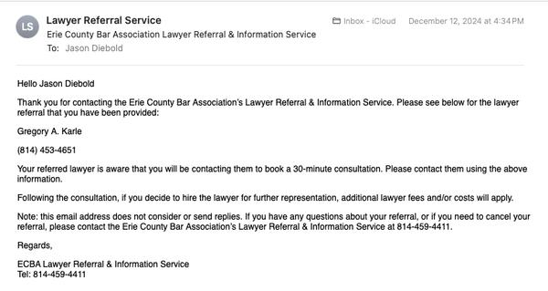 Karle Gregory A Atty