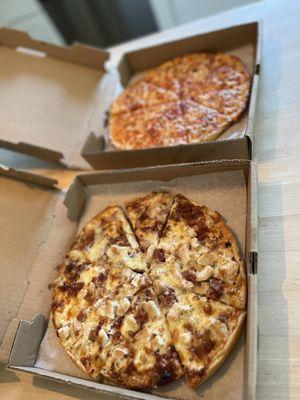 Chicken bacon ranch, and cheese