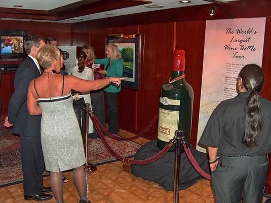 Morton's Steakhouse World's Largest Wine Bottle Tour