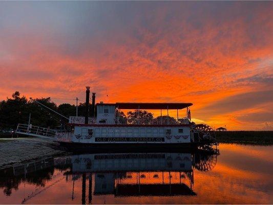 Old Florida Riverboat Sunset