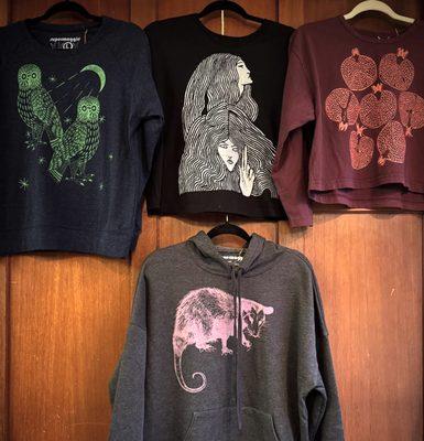 We feature artist made apparel with soft, quality cotton for eclectic dressers