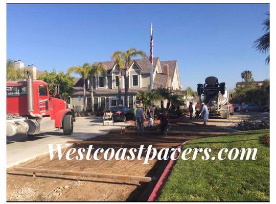 Marriott Hotel Concrete Driveway.