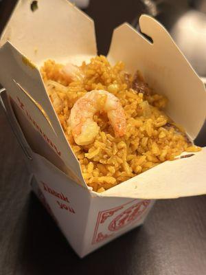 Shrimp fried rice, loaded with shrimp!