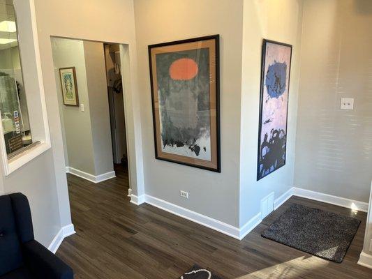 Dental practice entrance