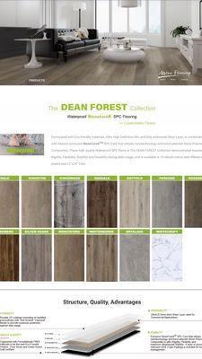 Dean Forrest Collection 20 Mil SPC Waterproof Click with Sound Acoustic Rubber attached. only 1.99 Delivery available