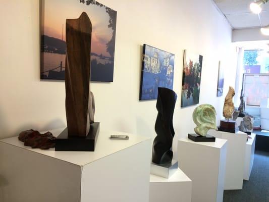 Rock Garden & Water Spots. Sculpture and photography by member artist Ilene Palant.