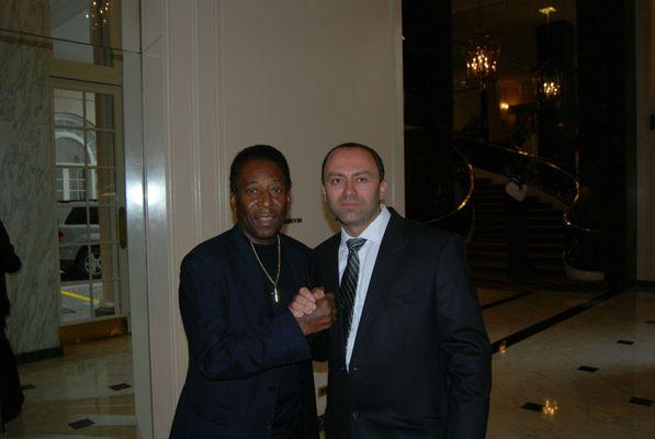 Taking Pele Nascimento back to LAX from Beverly Wilshire Hotel (2009)