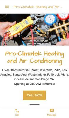 Pro-Climatek Heating and Air Conditioning