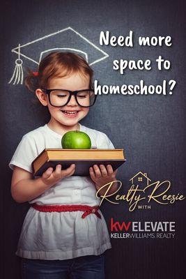 Need more space to homeschool? I'll help you find a home that fits your family's learning and lifestyle needs.