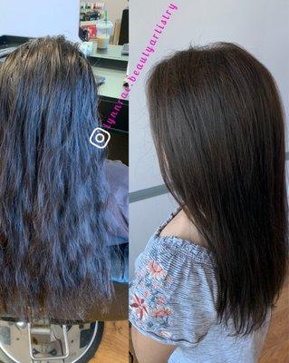 Custom all over color and trim. Done by Rachael