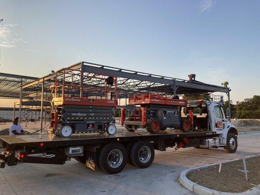 You Got The JOB.  We Got The GEAR.  Lundy Services drywall division got high with JobGearRentals lifts.