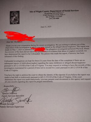 There was a report but I would like to tell you the truth. This is a wonderful place for your child/children.