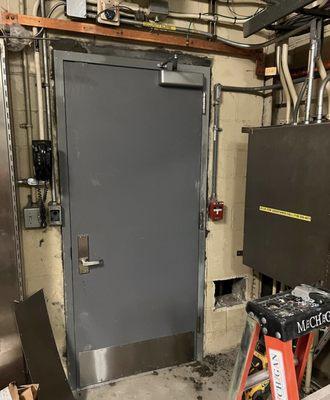 Door and hardware installation.