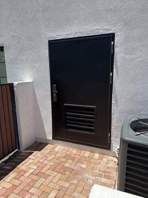 Utility closet door