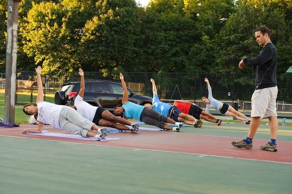 Newton Center location. Core activation portion of class.