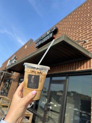 Latte with cookie butter