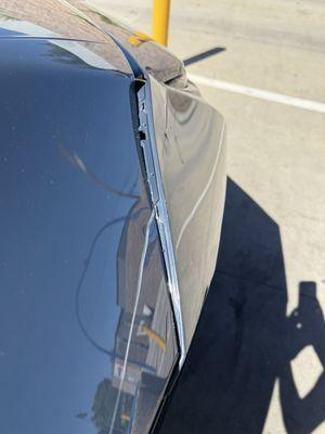 Damage done at Splash & Dash car wash in Buellton