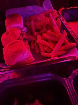 Sliders and fries - average