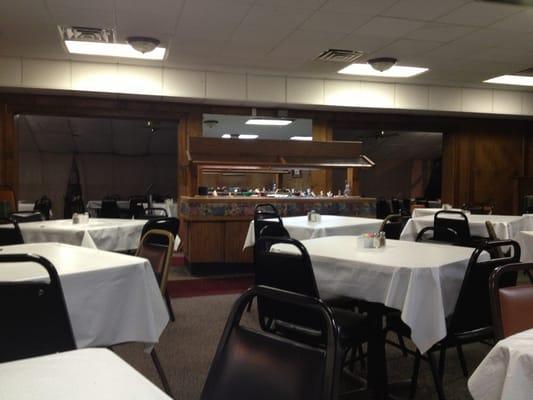 Salad bar from dining room