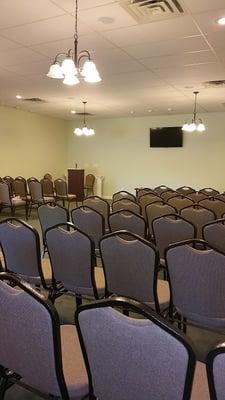 Our comfortable chapel will seat 100 guests