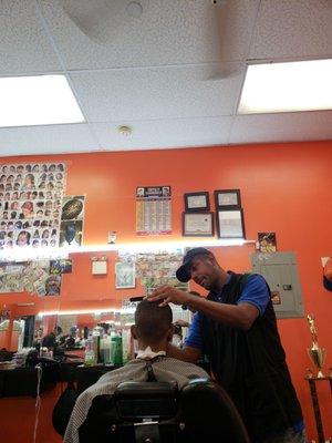 Mike at work doing him great Barber come thru great prices