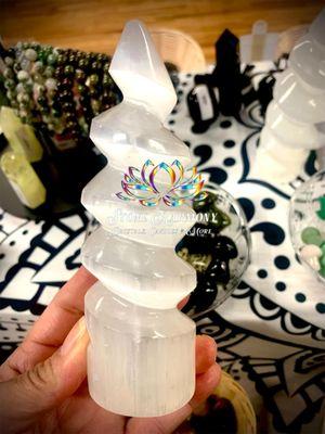 Selenite Unicorn Horns