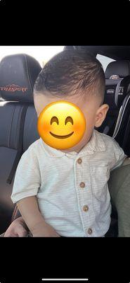 My handsome boy after Shamar worked his magic!