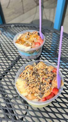 Small Blue Majik and Açaí Medium Matcha and Coconut