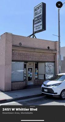 Front of building outside