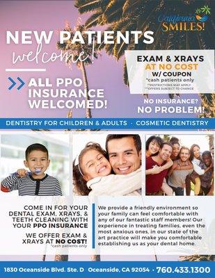 NEW PATIENTS WELCOMED!