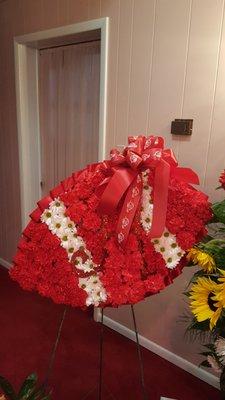 Look how beautiful this turned out for my grandmother! She was a huge Razorbacks fan!