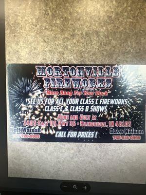Mortonville Fireworks