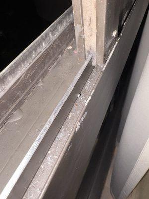 Scraping of window frame