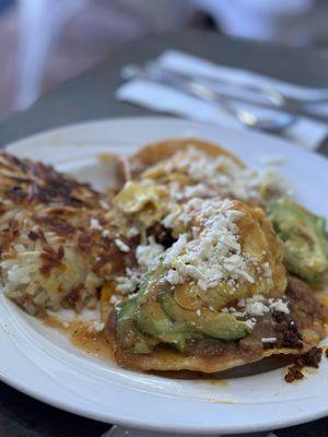 Huevos rancheros with home made chorizo