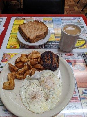 #3 on menu. Includes coffee