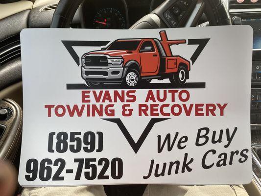 Evans auto towing and recovery