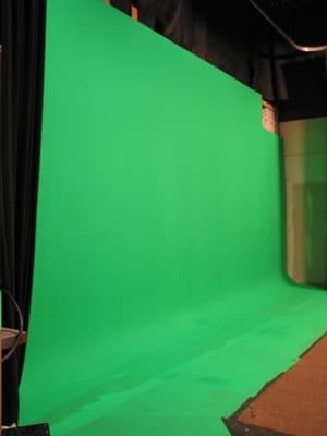 Green Screen in Warehouse Stage