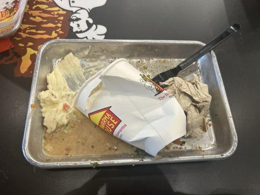 Was the Go Healthy Chicken Shawarma but I ate it all.