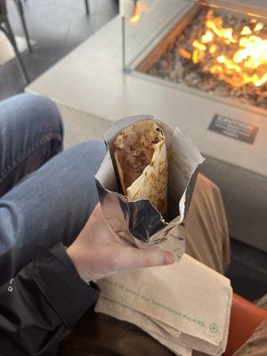 Barbacoa Burrito (before)