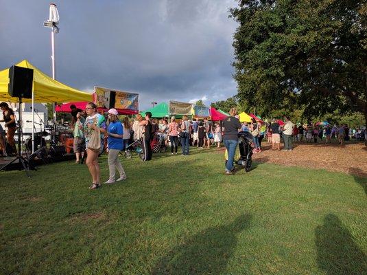 Lots of vendors. Bigger than I thought it would be for a first time market.