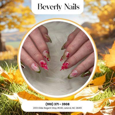 Fall activities are way more fun with pretty nails! Get booked with us now!