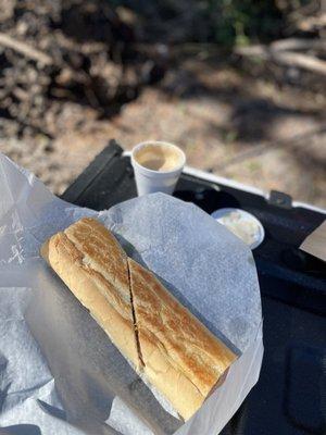 Cuban sandwich and Café con Leche