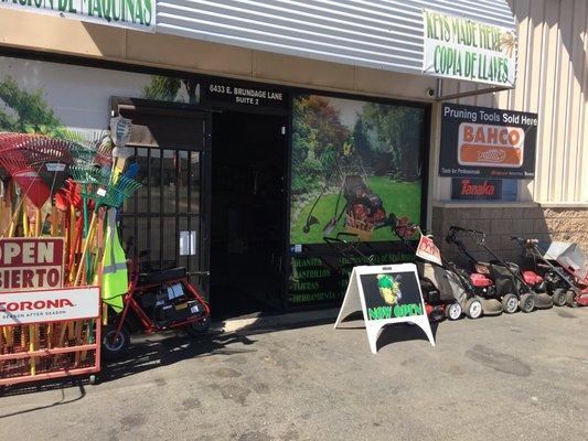 Come on down get ur lawnmowers serviced, or pick up a new mower, weed eater, chain saw, safety equipment.